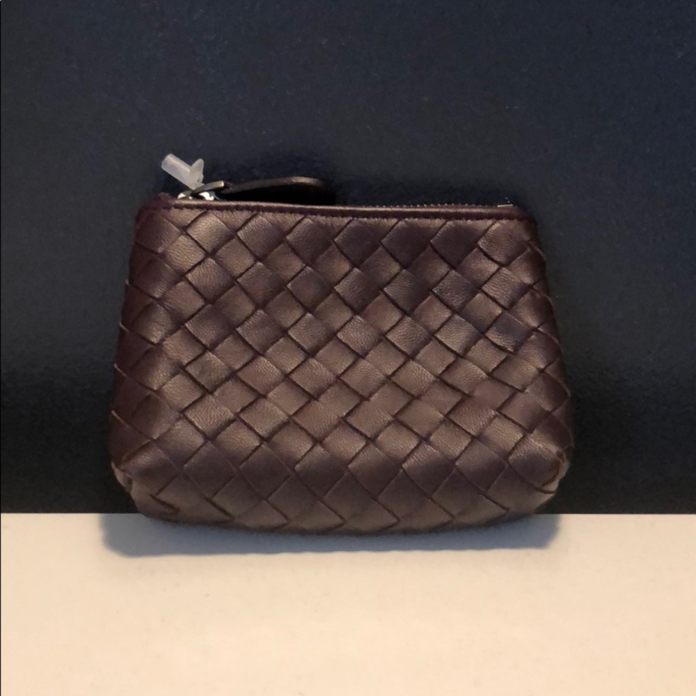 Bottega Veneta leather zip pouch